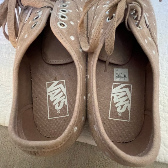 Brand new blush pink polka dot platform suede VANS - Picture 6 of 6